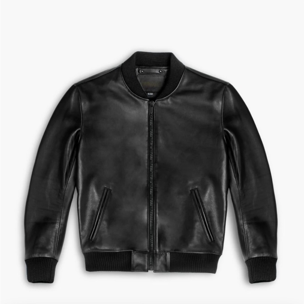 Thursday Bomber Jacket Size Medium Lamb Leather New